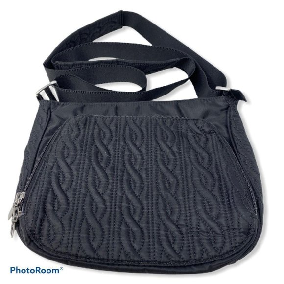 Baggallini Handbags - NWOT Baggallini Black Crossbody Embroidered Cable